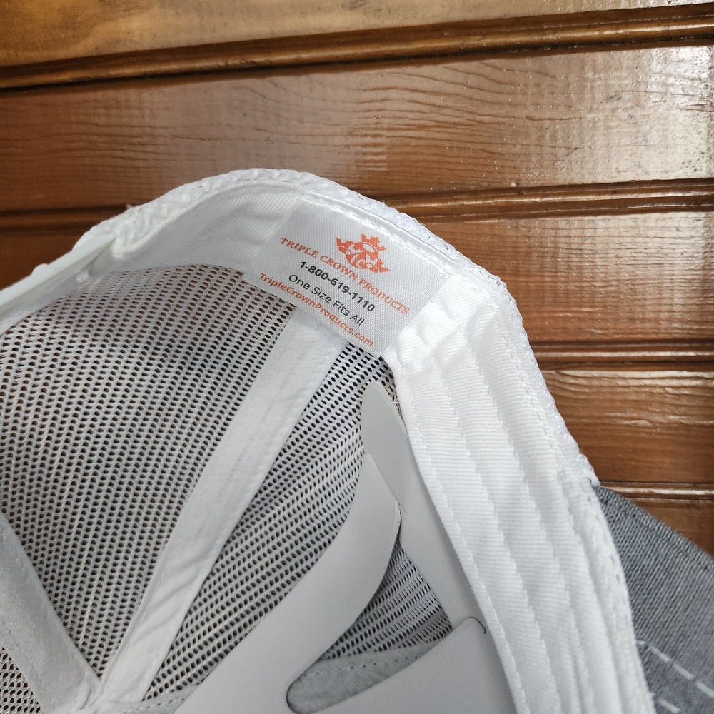 Gray and White AHP Baseball Cap - Picture 5 of 5